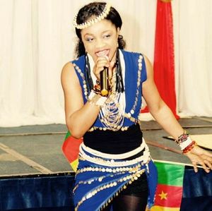 Braja royal blue Two Piece dance singer costume